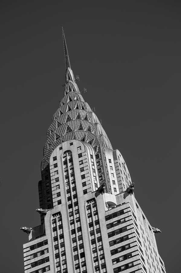 Chrysler Building BW Photograph by Susan Candelario