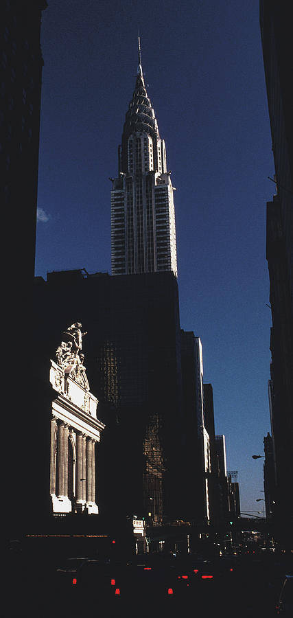 Chrysler Building Grand Central Sun Streaked Photograph by Tom Wurl