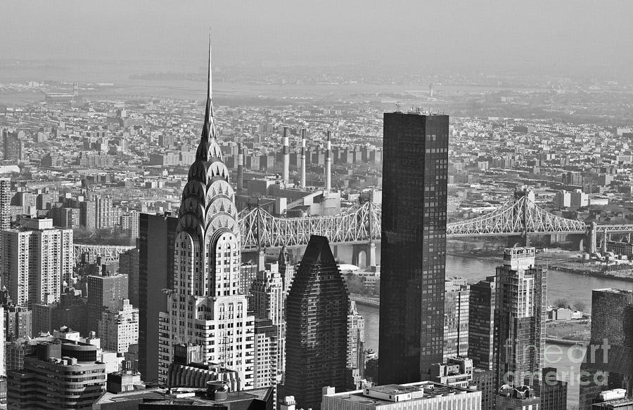 Chrysler Building New York Black And White Photograph by Steve Purnell
