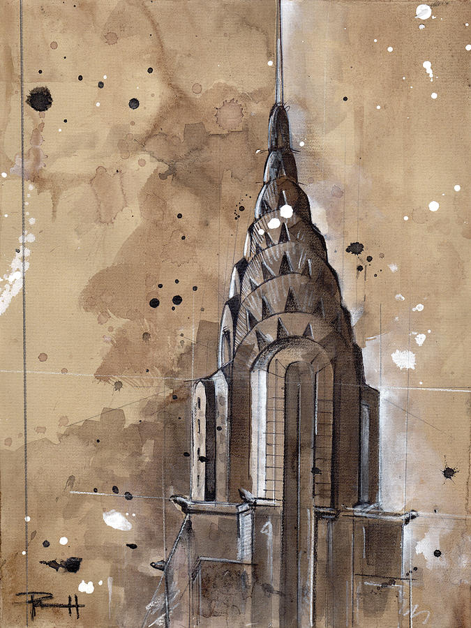 Chrysler Building Painting by Sean Parnell