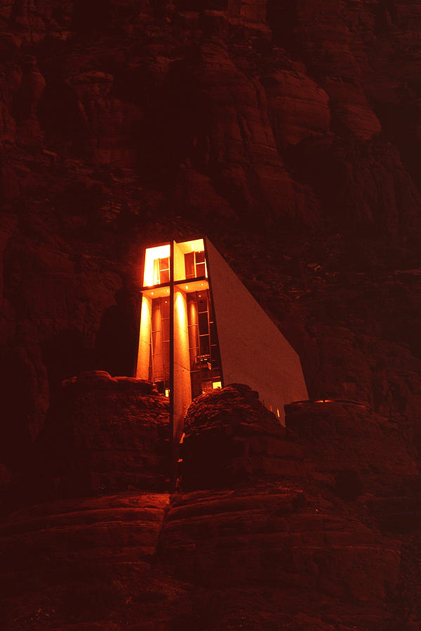 Arizona Photograph - Chapel At Night by Bob Bradshaw Arizona Photograph - Chapel At Night by Bob Bradshaw
