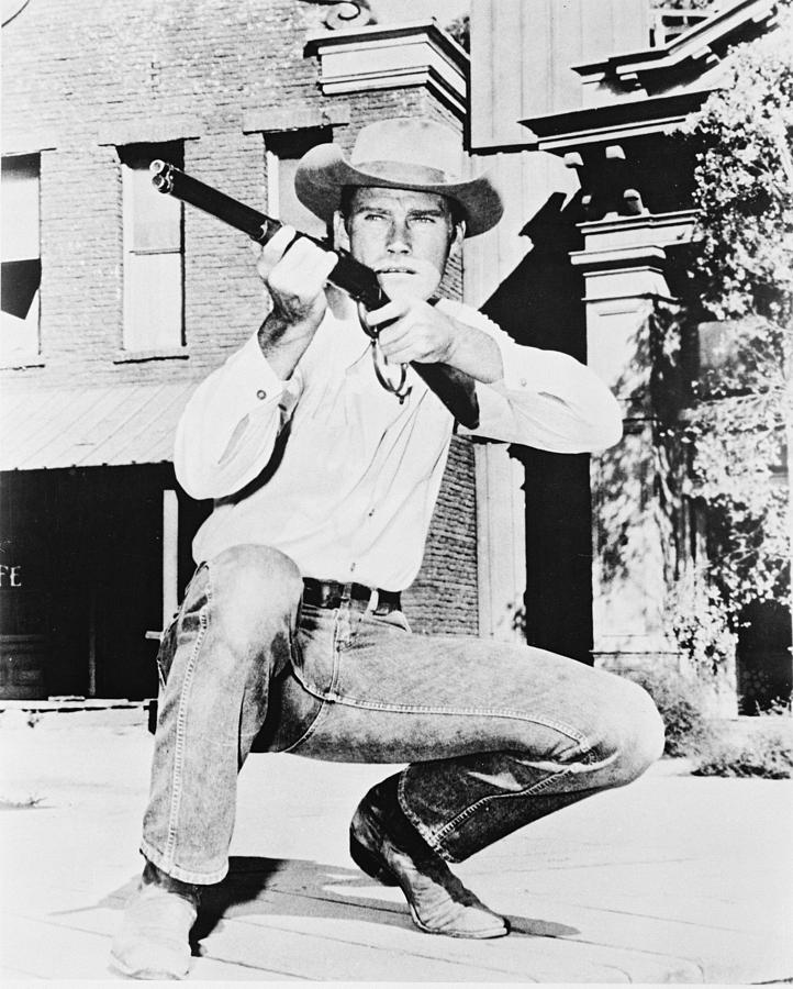The Rifleman Photograph - Chuck Connors in The Rifleman by Silver Screen