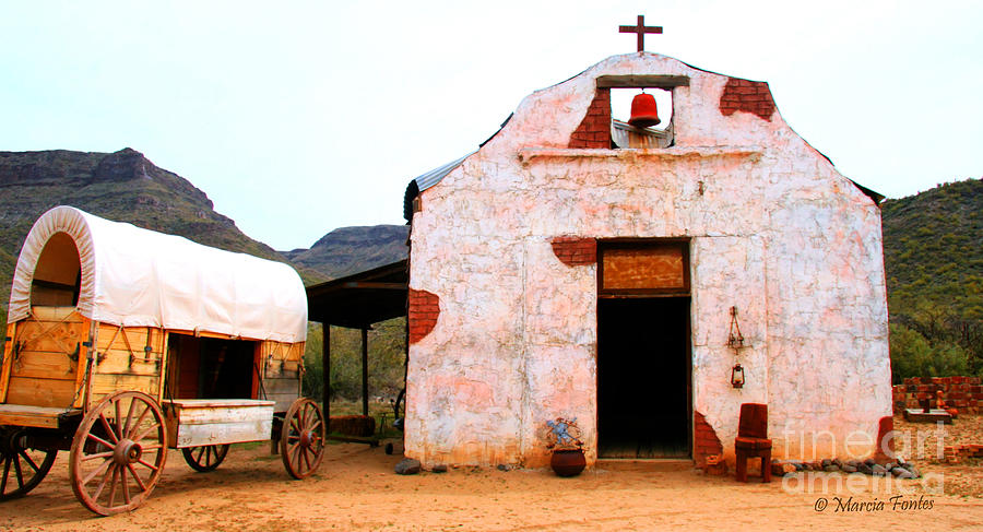 Southwest Chuck Wagon Church In Arizona Photograph