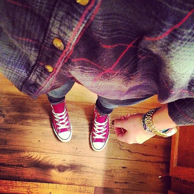 Chucks Jeans And Flannels To Work Photograph by Kaitlyn Parker