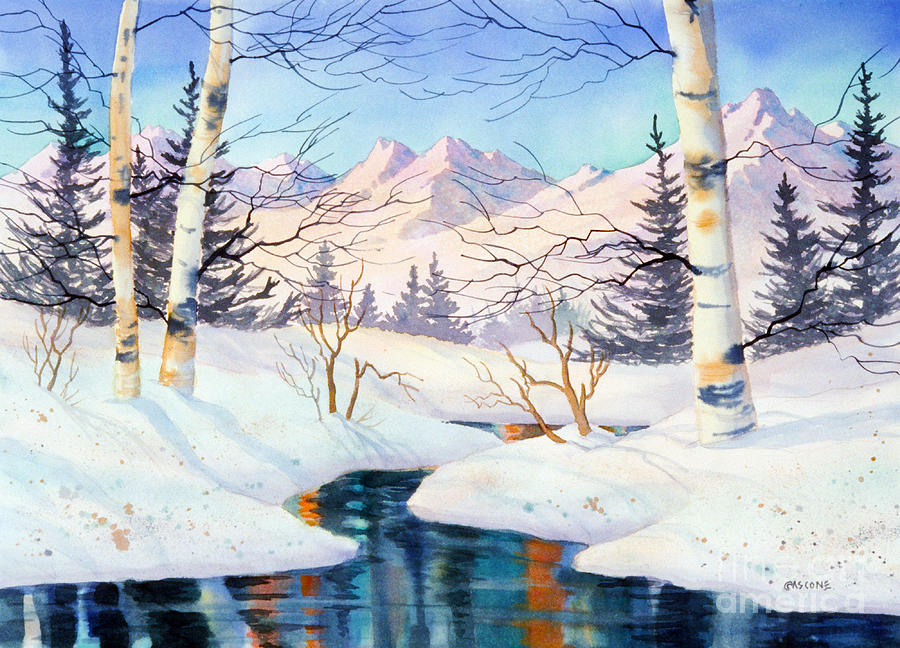 Chugach Alpenglow Painting by Teresa Ascone