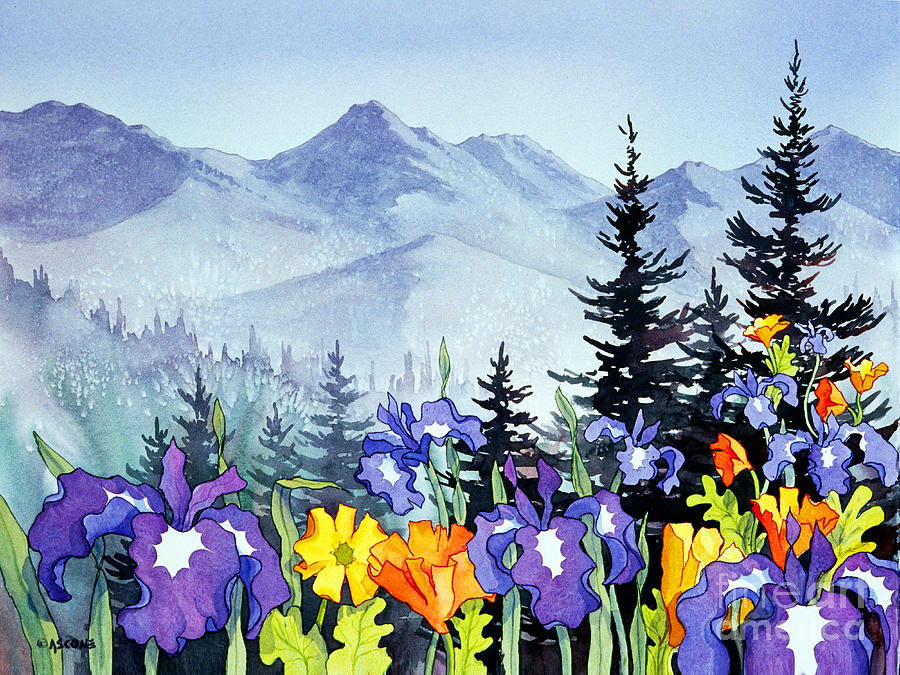 Mountain Painting - Chugach Summer by Teresa Ascone