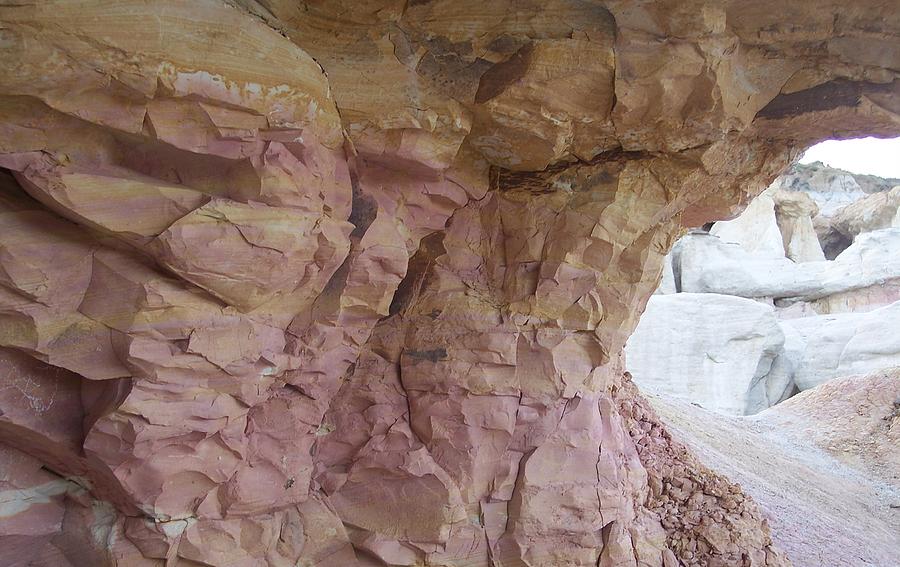 Nature Photograph - Chunky Pink Rock Formation by Isabella McClellan