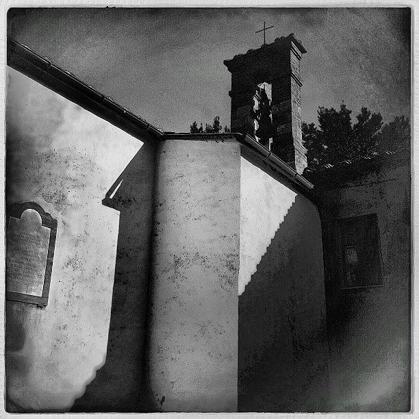 Tuscany Photograph - Church And Shadow #hipstamatic #tuscany by Mary Ann Reilly