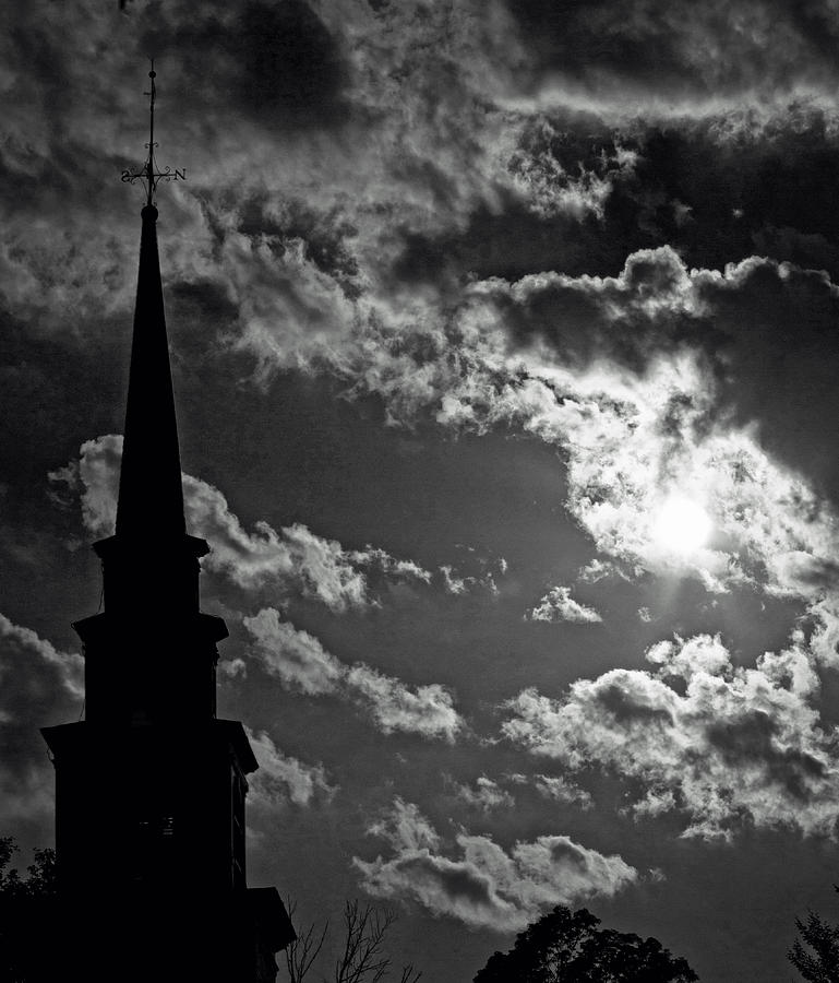 Church and Sky Photograph by John Hoey