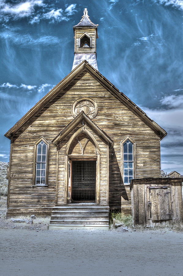 Landmark Photograph - Church at Bodie by SC Heffner