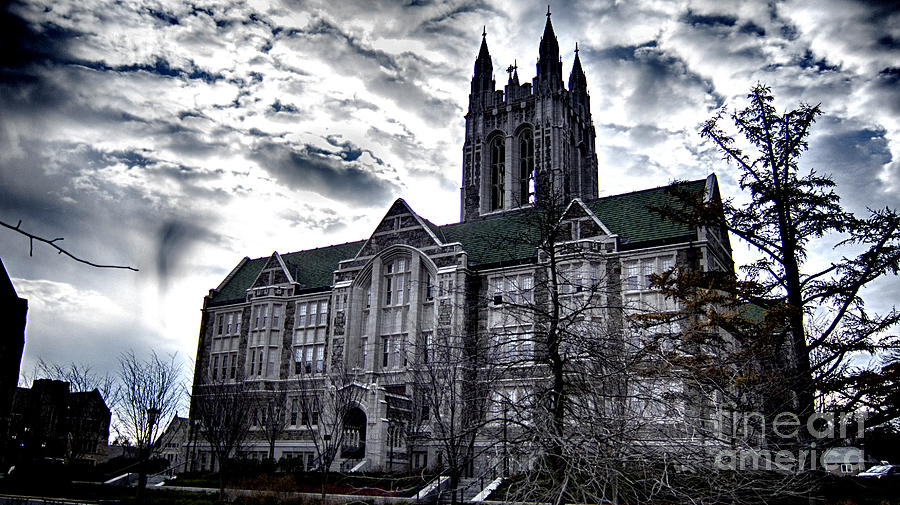 Church at Boston College Photograph by Douglas Barnard