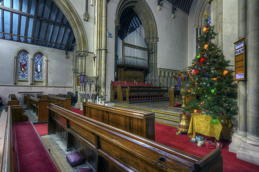 Church at Christmas v2 Photograph by Ian Mitchell