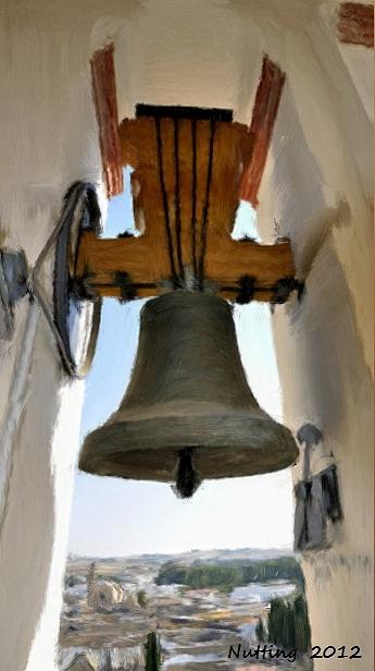 Church Bell in Ecija Spain Painting by Bruce Nutting