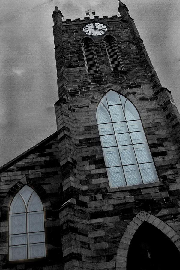 Church Clock Tower Photograph by David Yocum