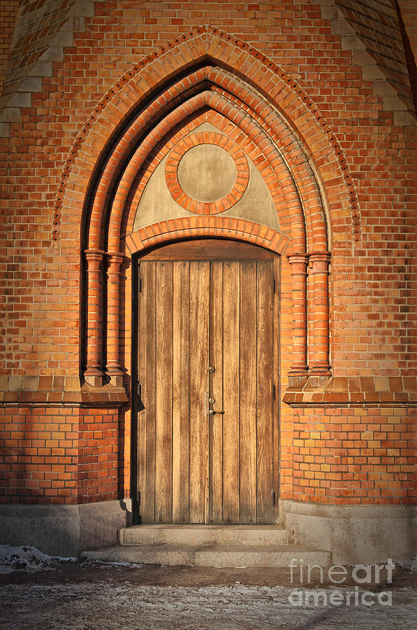 Church Door Helsingborg Photograph by Antony McAulay