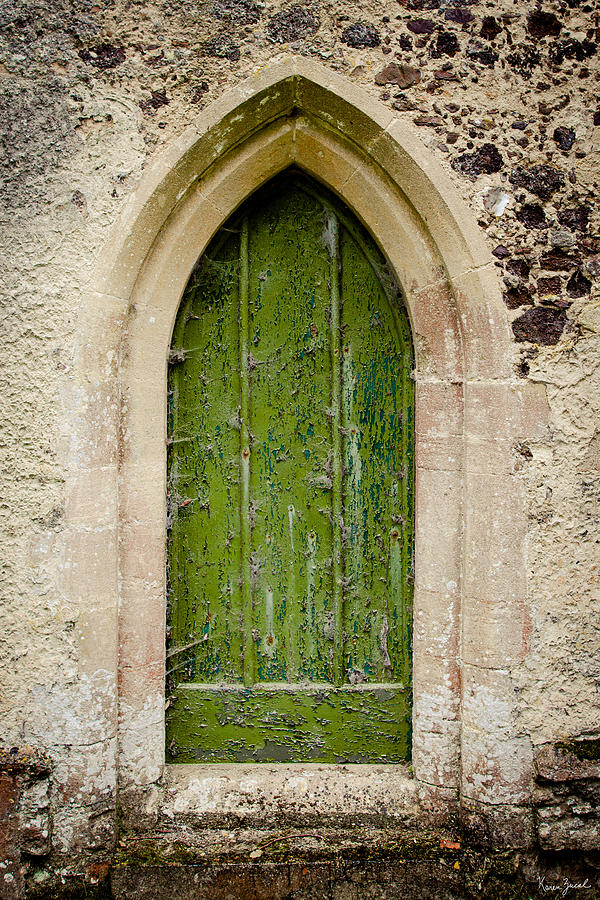 Church Door Photograph by Karen Varnas