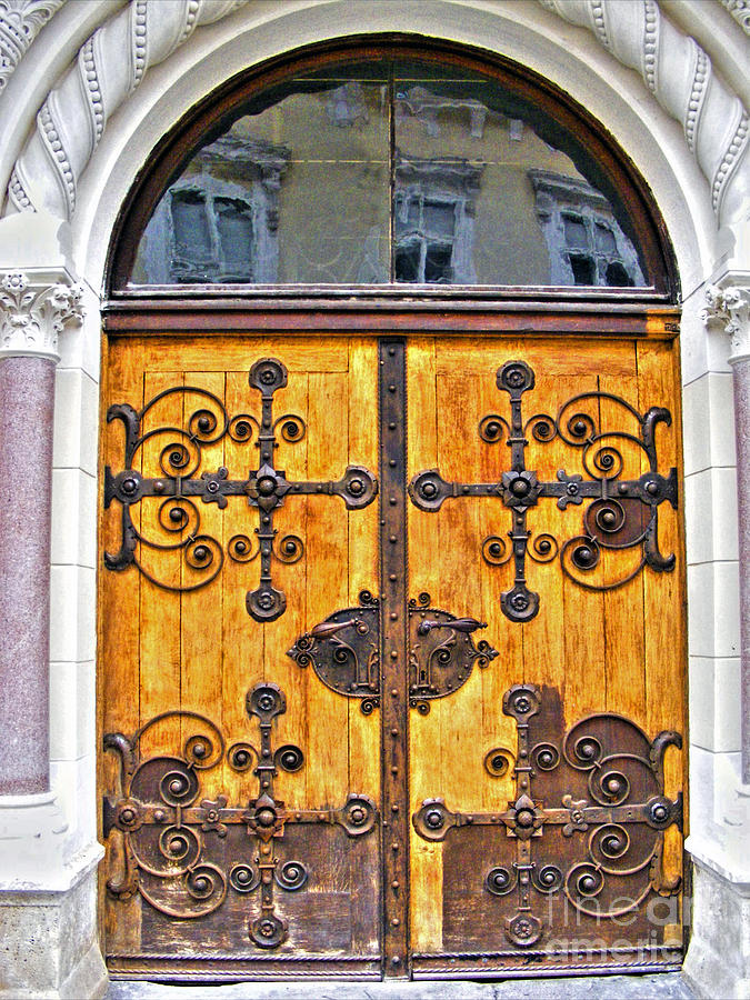 Church Door Photograph by Nina Ficur Feenan