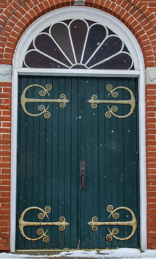 Church Door On a Snowy Day Photograph by Guy Whiteley