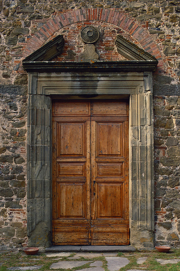 Church Doorway, Italy Photograph by Lionel Stevenson