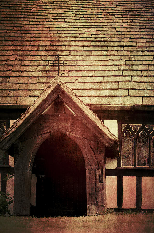 Cheshire Photograph - Church entrance by Peter Chadwick