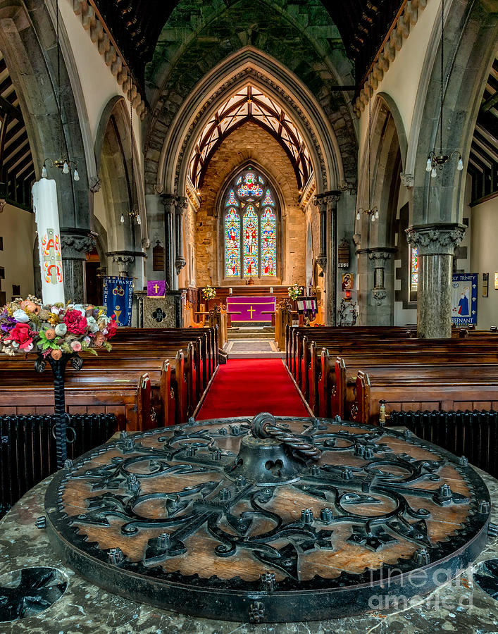 Architecture Photograph - Church Font by Adrian Evans
