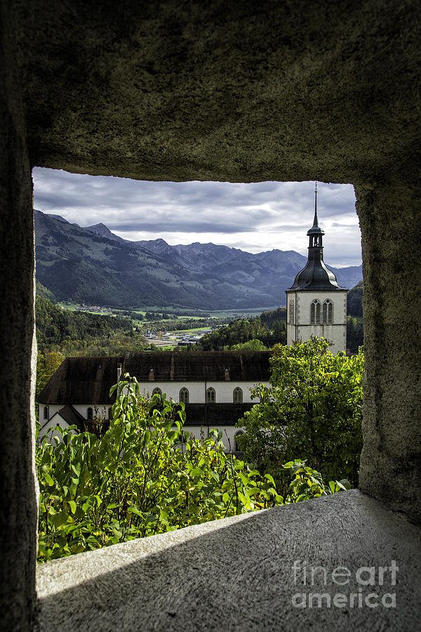Church From Castle Window Photograph by Timothy Hacker