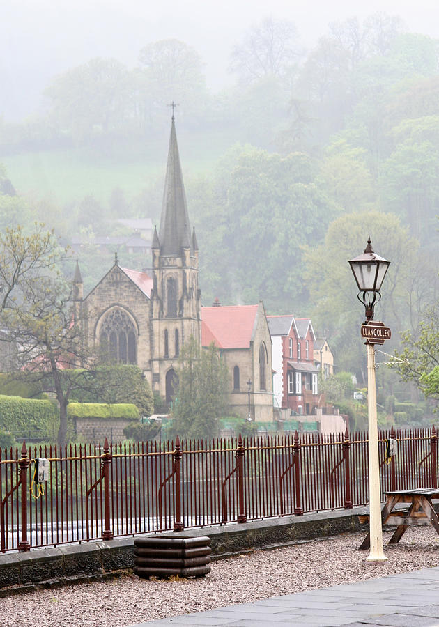 Church from Llangollen Station Photograph by Tom and Pat Cory
