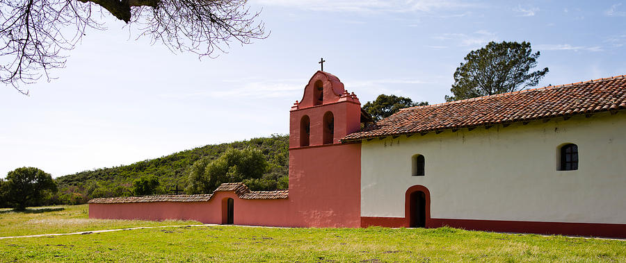 Architecture Photograph - Church In A Field, Mission La Purisima by Panoramic Images