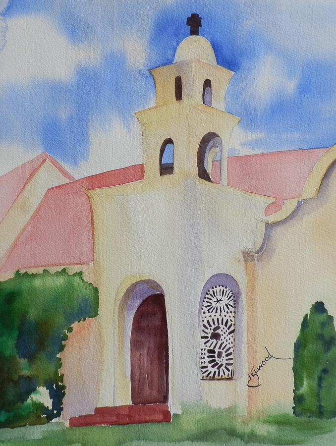 Church Painting - Church in Arizona by Jann Elwood