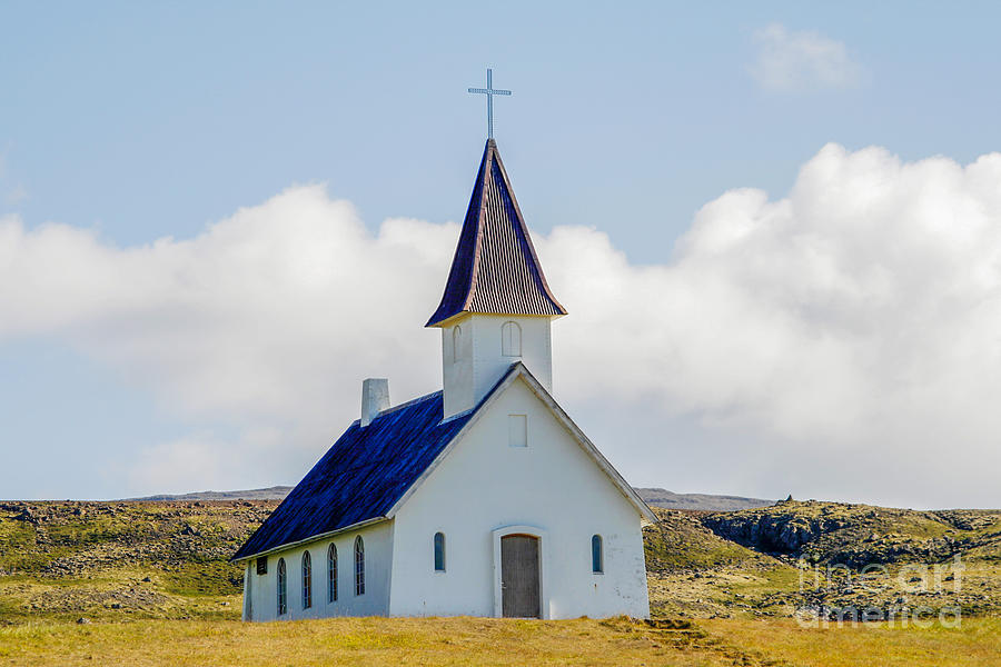 Church In Deserted Landscape In Iceland Photograph