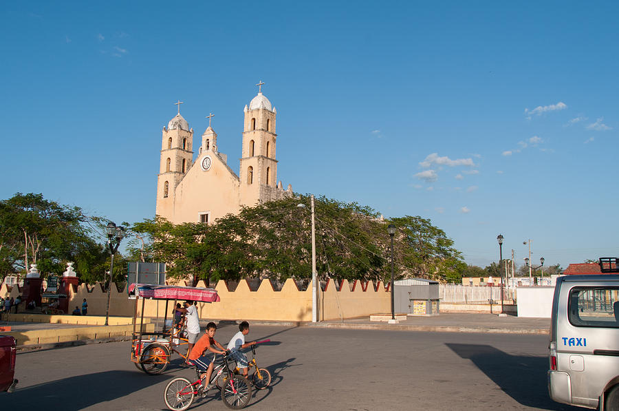 Church in Hoctun Yucatan Digital Art by Carol Ailles