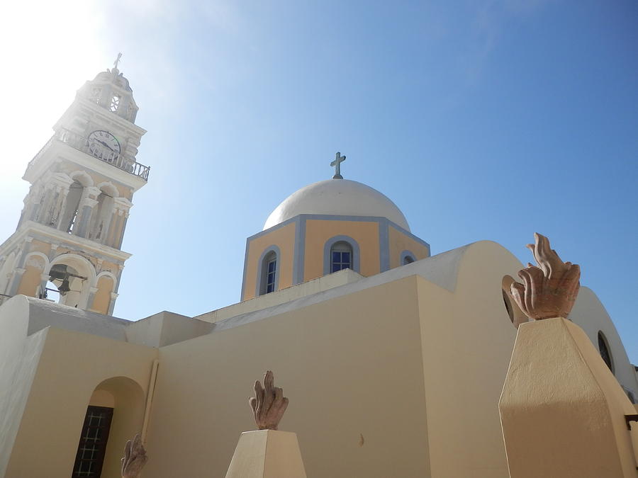 Church in Santorini Photograph by Pema Hou