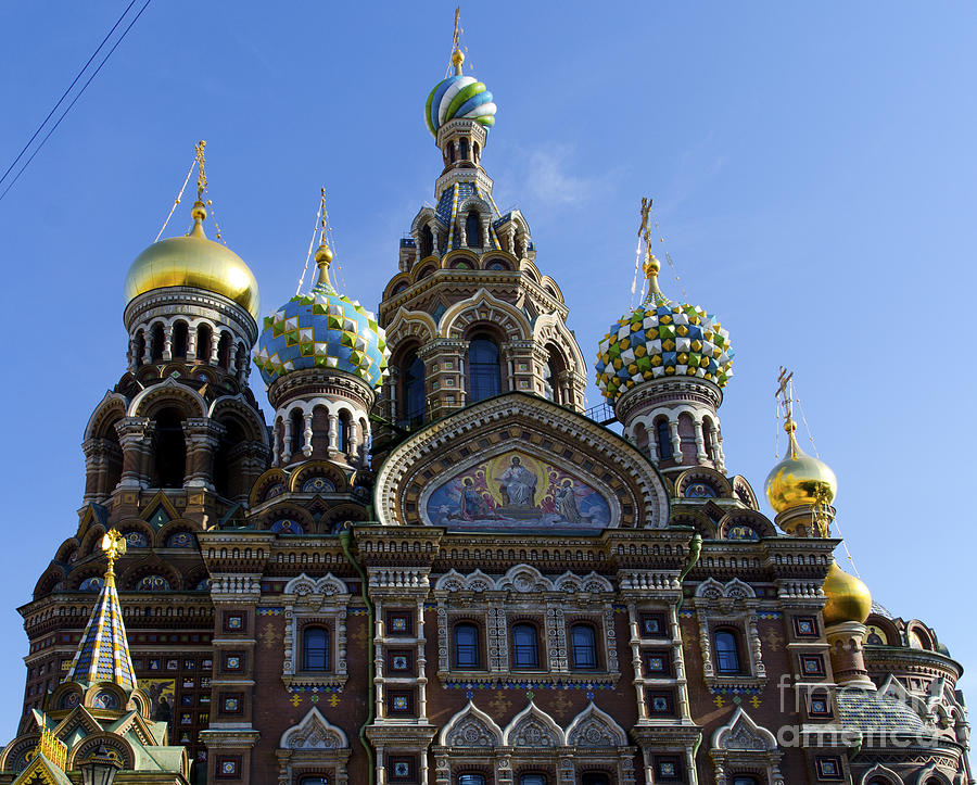 Church in St Petersburg Digital Art by Pravine Chester