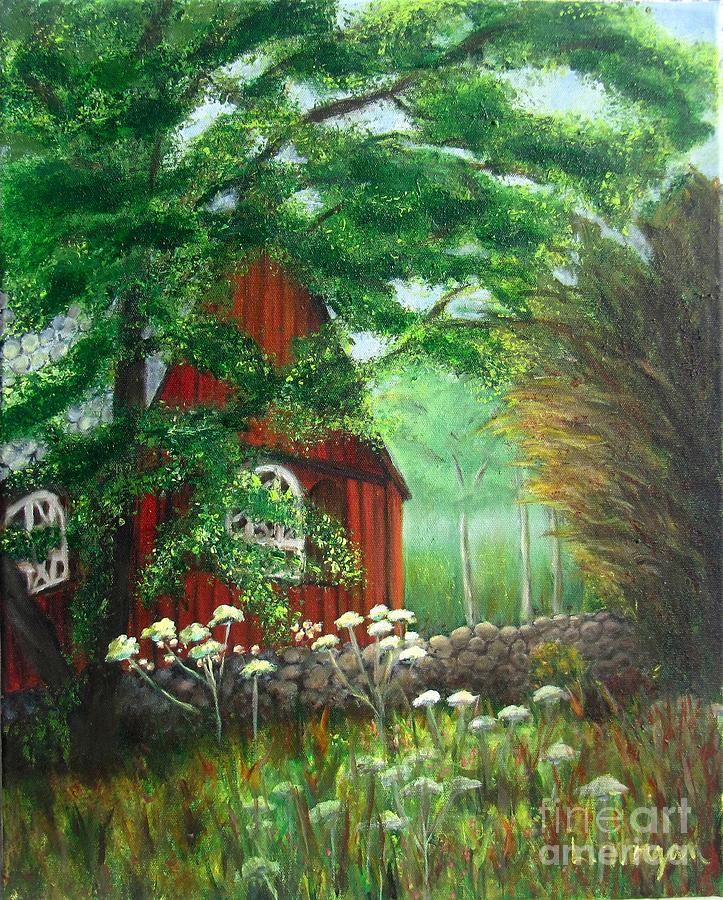 Church in the Glen Painting by Laurie Morgan