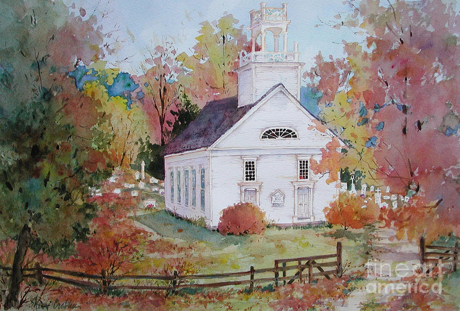 Church in the Glen Painting by Sherri Crabtree - Fine Art America