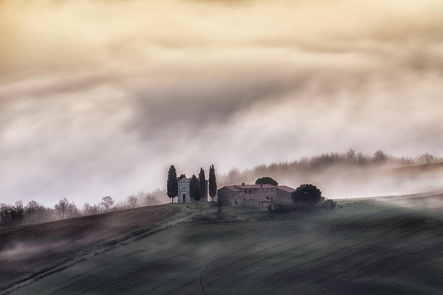 Tree Photograph - Church In The Sky !! by Luca Vescera