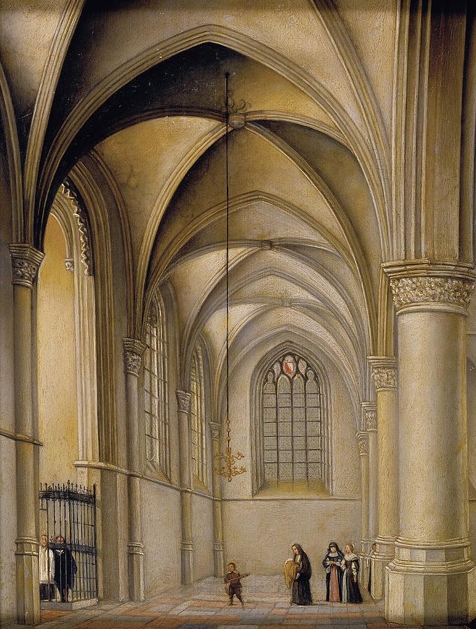 London Painting - Church Interior by Pieter Jansz Saenredam