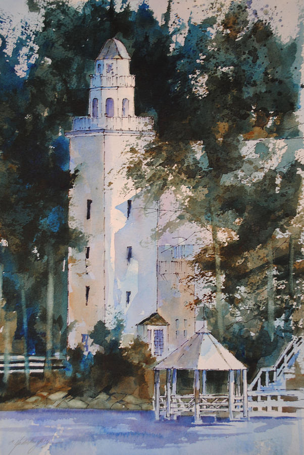 Church Landing Painting - Church Landing by Christine Hodecker-George
