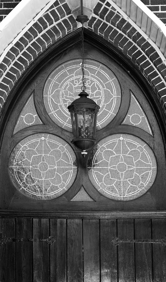 Church Lantern Black and White Photograph by Mary Bedy