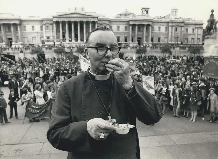 Church Leaders Invited To Eat Grass During Christian Aid Photograph by Retro Images Archive