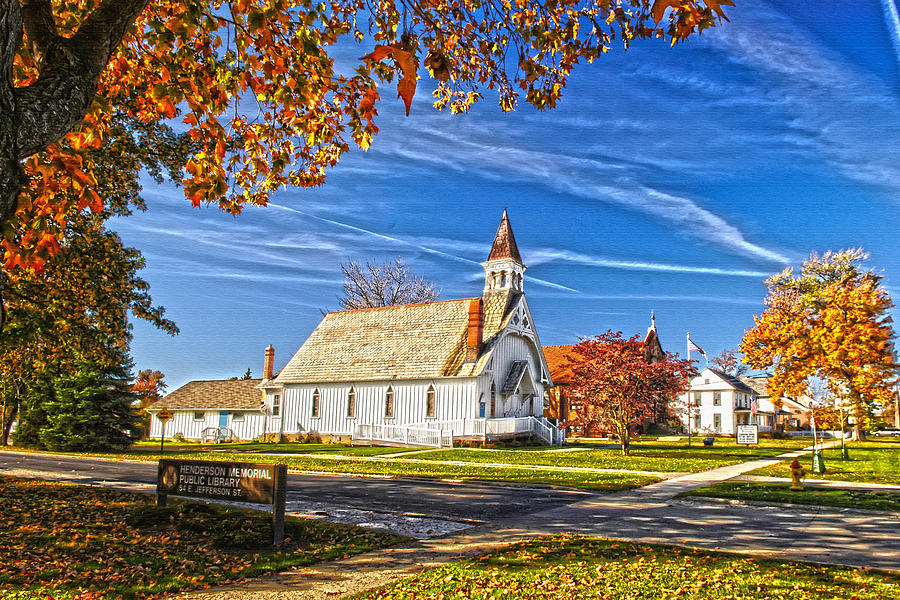 Church Little town America Photograph by Randall Branham