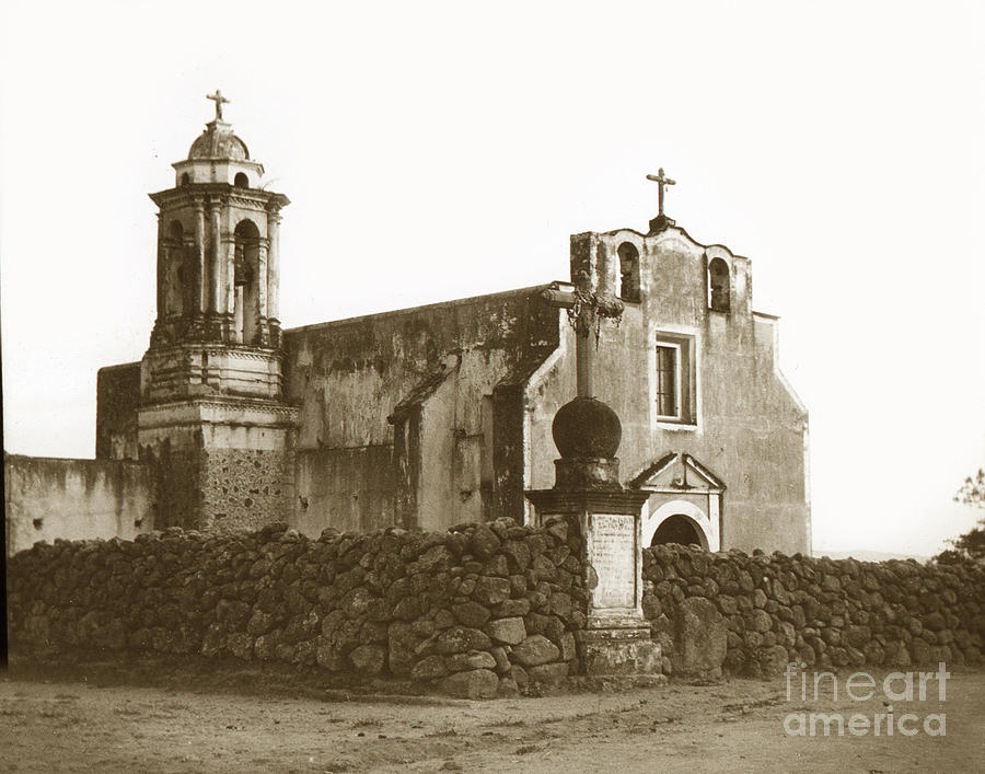 Magic Photograph - Church Mexico circa 1900 by Monterey County Historical Society