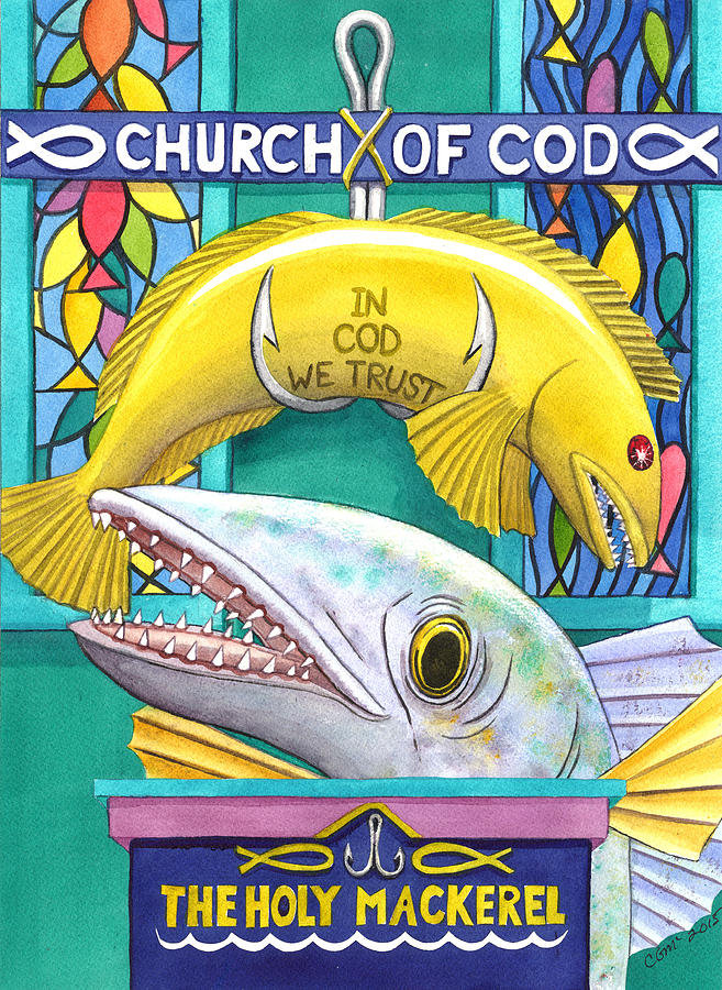 Church of Cod Painting by Catherine G McElroy