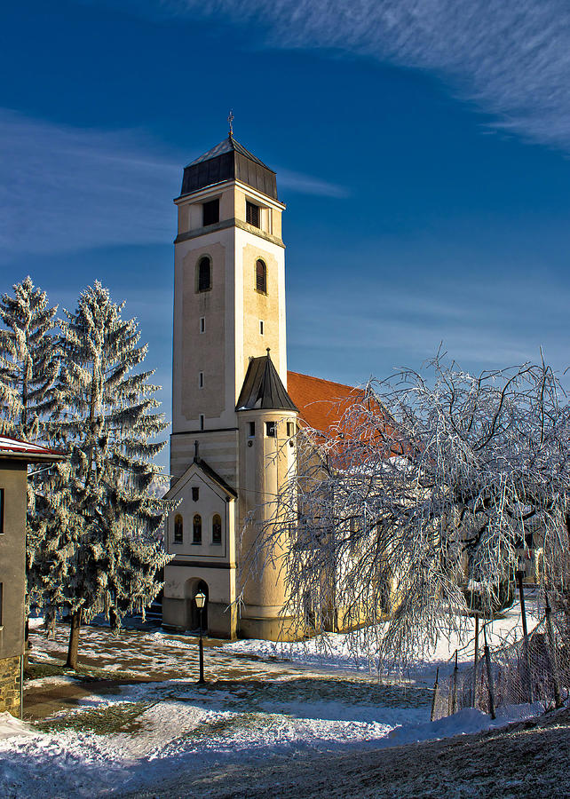 Church of holy cross in Krizevci Photograph by Brch Photography