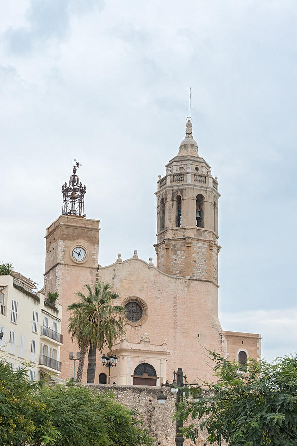 Church of Sant Bartomeu and Santa Tecla in Sitges Spain Photograph by Marek Poplawski