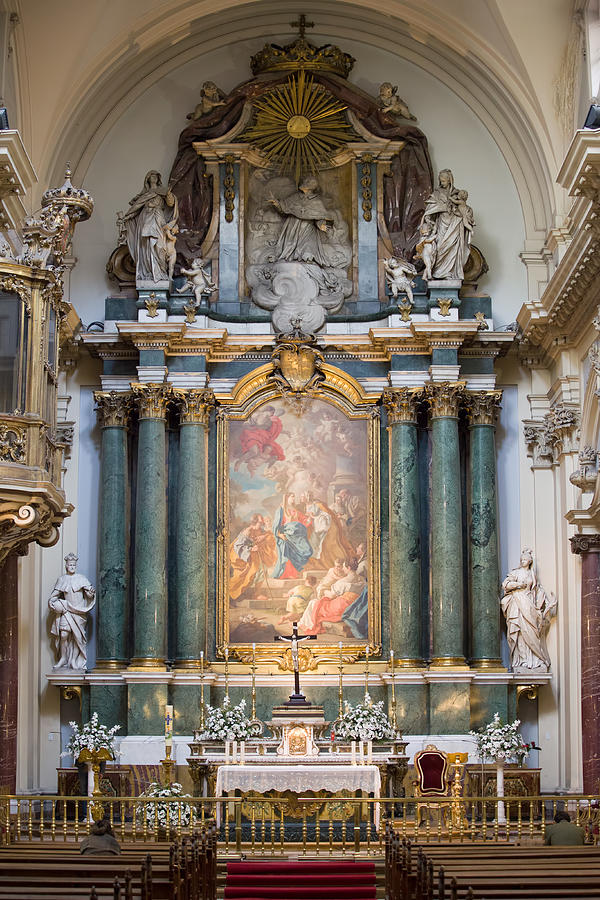 Church of Santa Barbara Interior in Madrid Photograph by Artur Bogacki