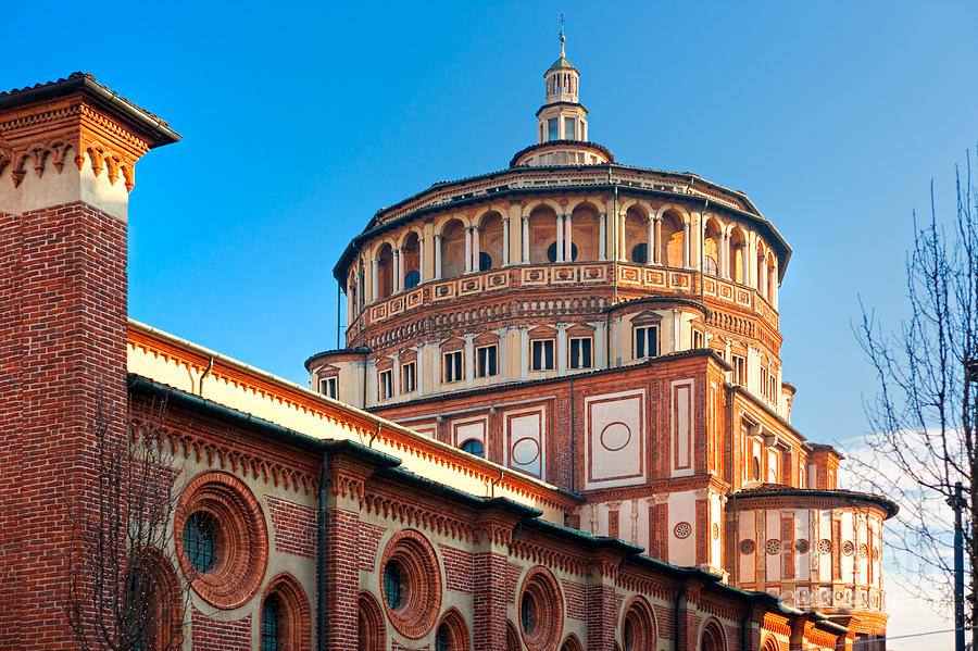 Church of Santa Maria delle Grazie - Milan - Italy Photograph by Luciano Mortula