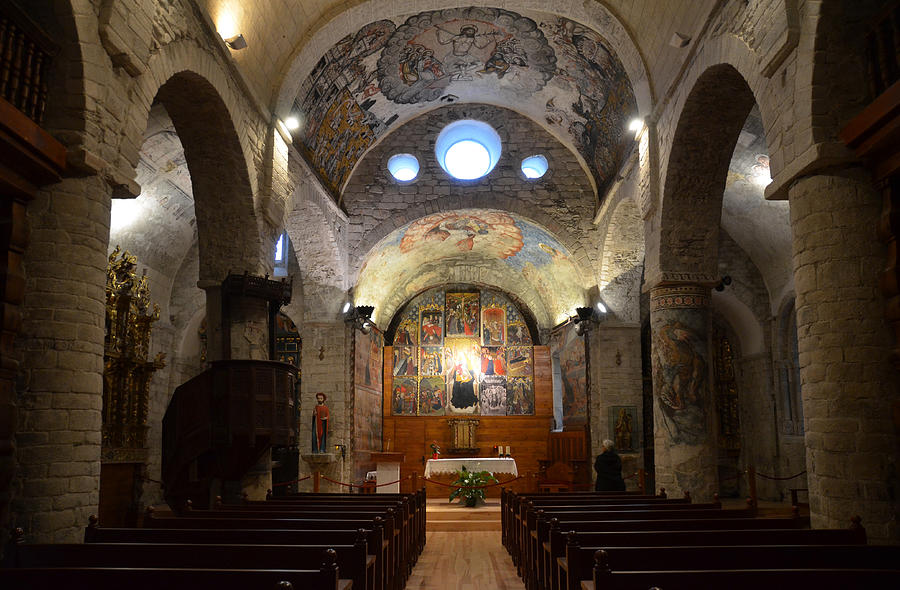 Church of Santa Maria in Arties - Interior Photograph by RicardMN Photography