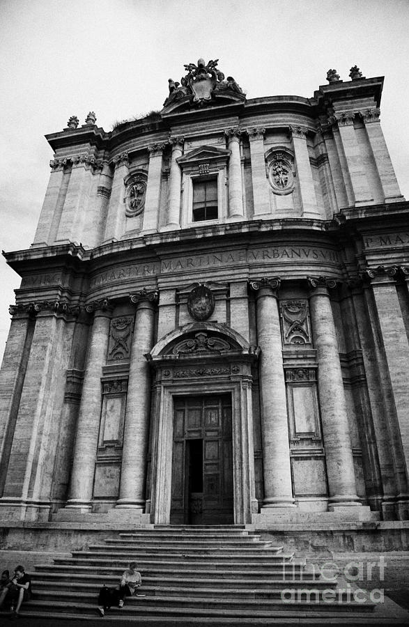 Architecture Photograph - Church of santi luca e martina in the imperial forum Rome Lazio Italy by Joe Fox