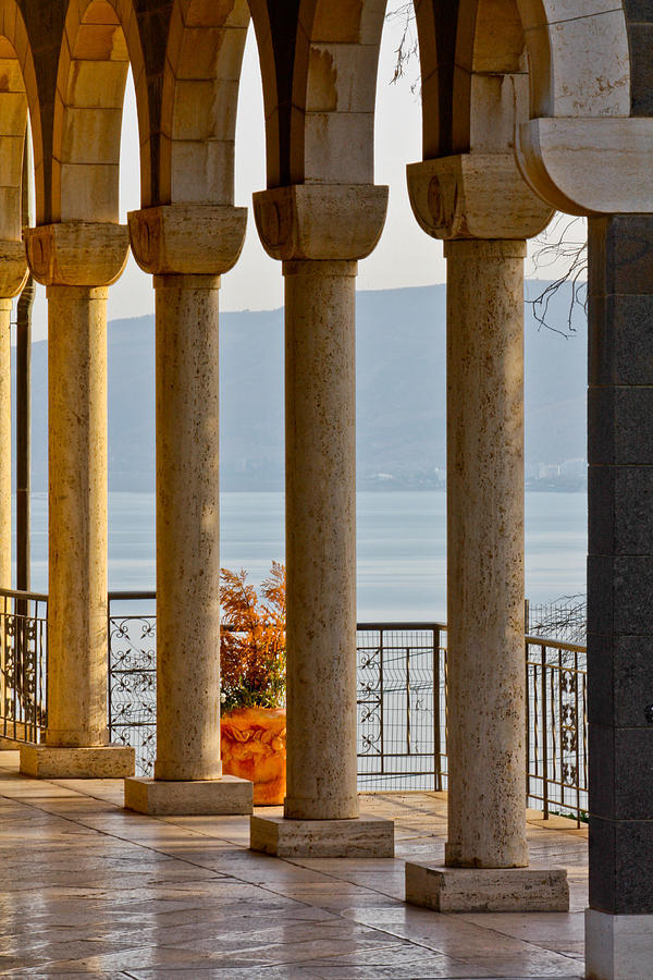 Church of the Beatitudes Columns Photograph by Anthony Doudt